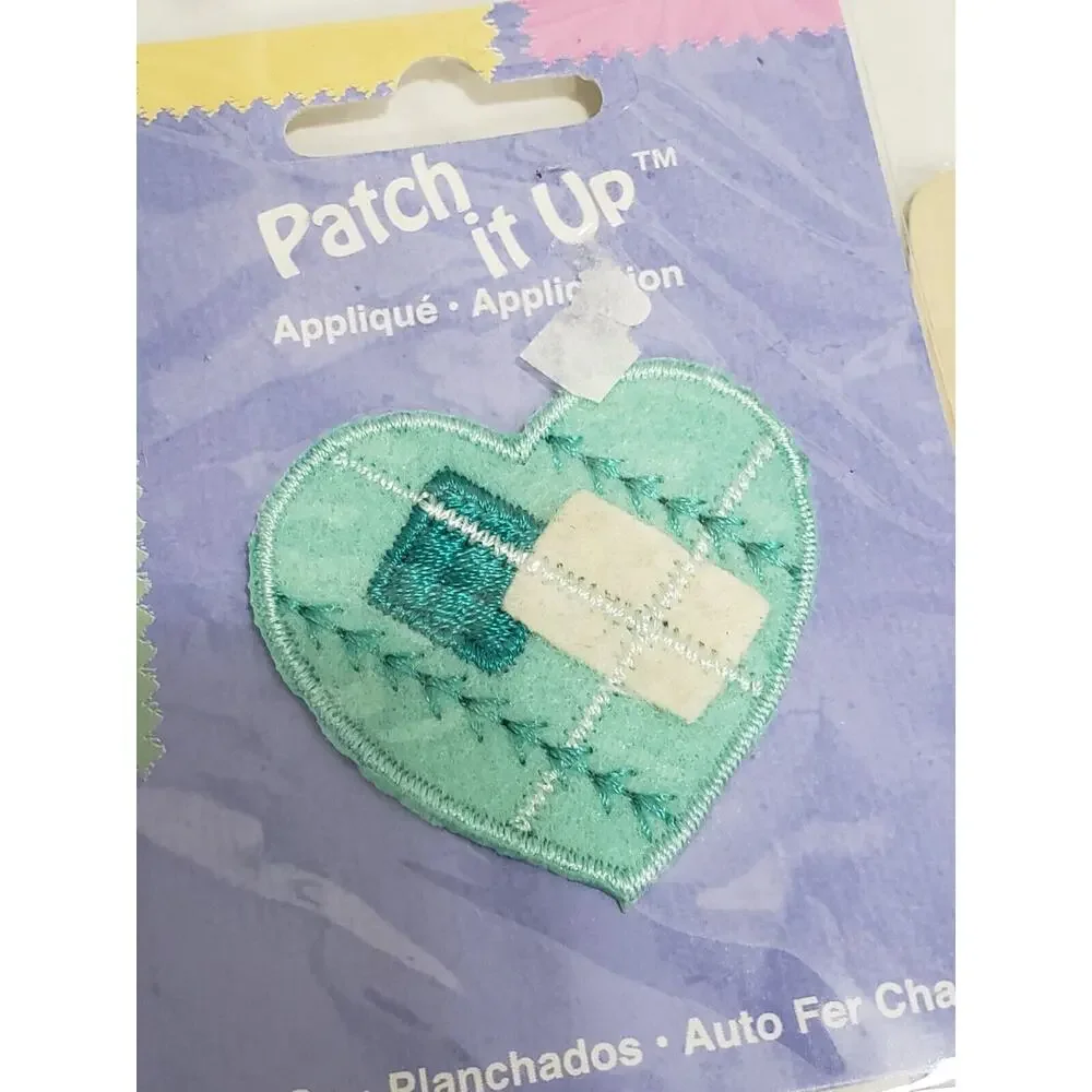 Patch it Up Cottagecore 90s Iron On Embroidered Floral Apple‎ Easter Bunny LOT